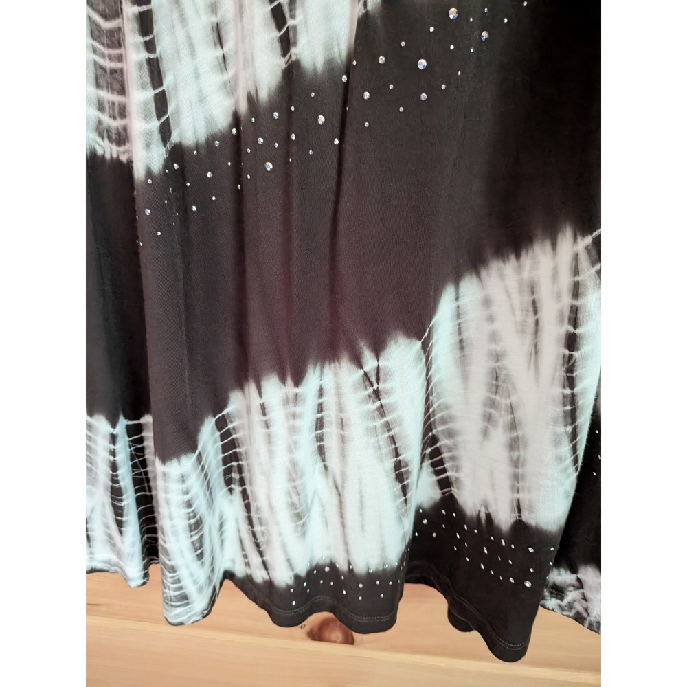 Maxi Skirt / Sleeveless Dress Convertible XS Boho Tie Dye Rhinestone Festival - Picture 5 of 9